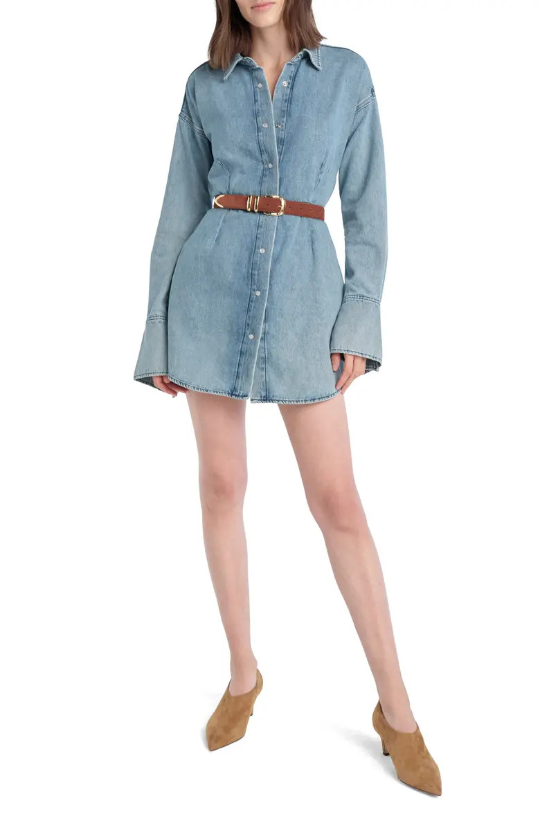 The Eyes On Me Denim Mini Shirtdress | Nordstrom