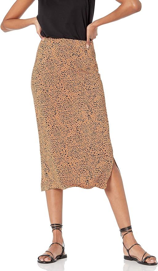 Amazon Essentials Women's Pull on Knit Midi Skirt | Amazon (US)