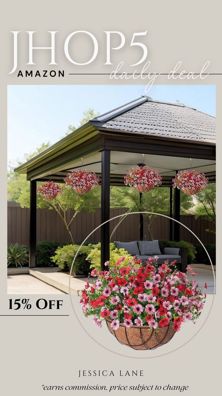 Amazon Daily Deal, save 15% on these super realistic artificial floral hanging baskets, perfect for those hotter climates where real flowers don't last. Artificial flowers, artificial hanging basket, outdoor artificial flowers, faux flower baskets, outdoor decor

#LTKHome #LTKSeasonal #LTKSaleAlert