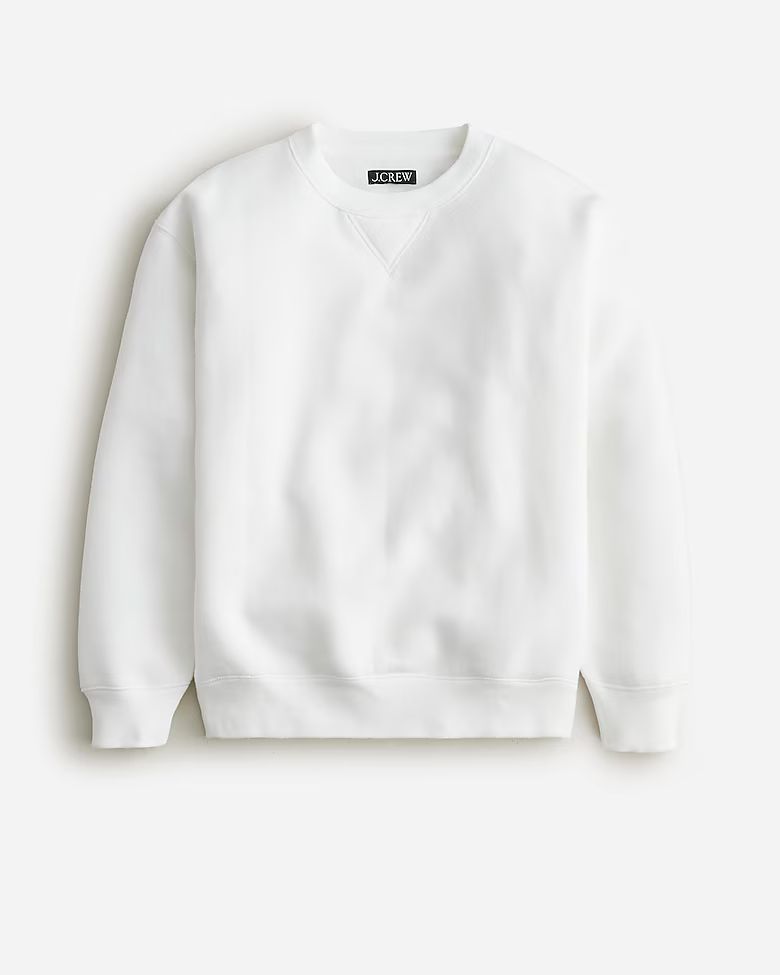 Heritage fleece oversized crewneck sweater | J. Crew US