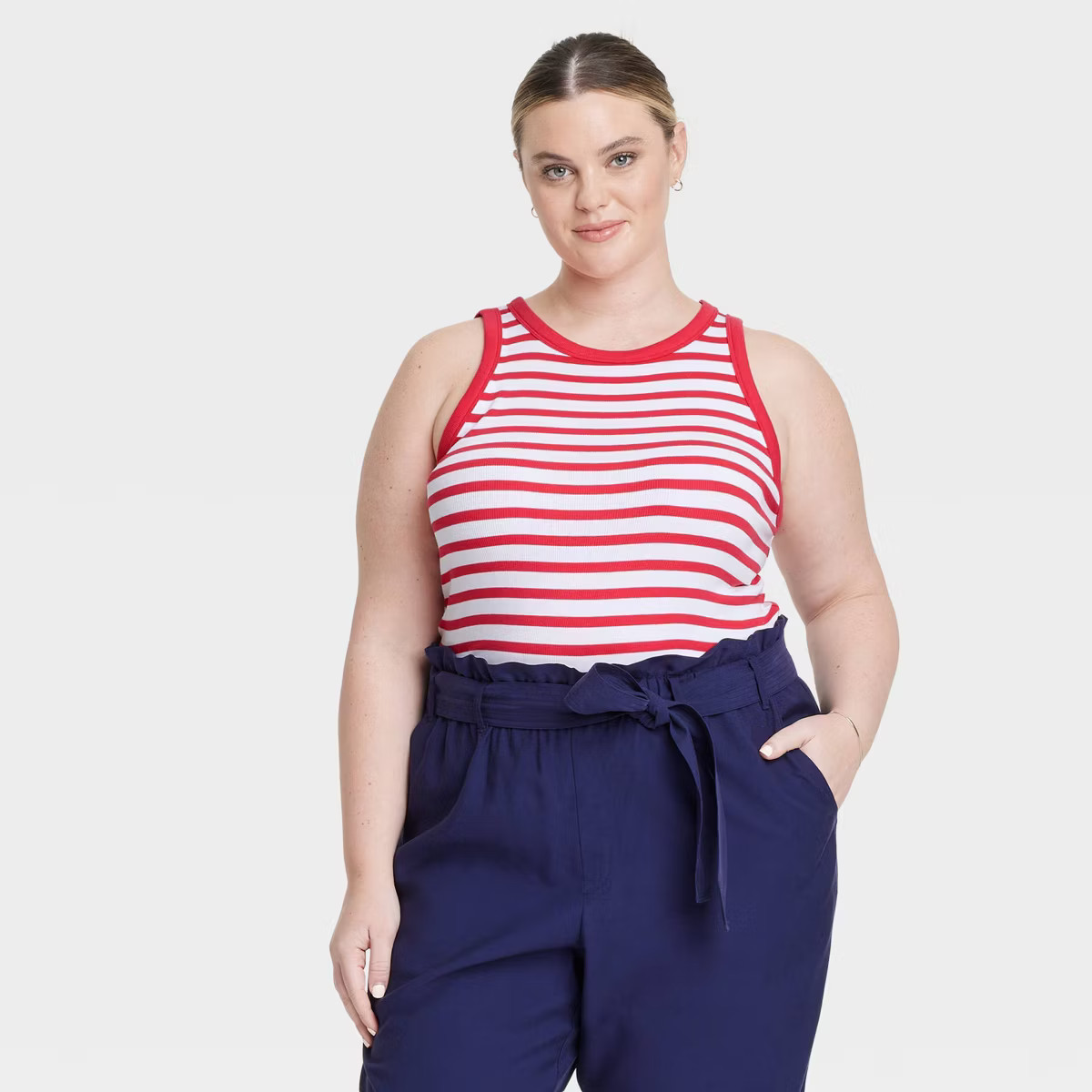 Women's Slim Fit Ribbed Tank Top - A New Day™ | Target