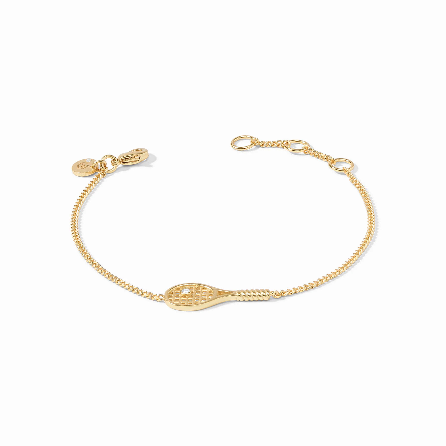 Tennis Racquet Gold Delicate Bracelet | Julie Vos | Julie Vos