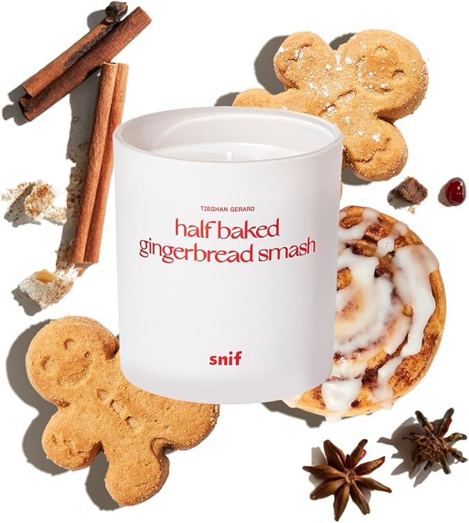Half Baked Harvest Gingerbread Smash Holiday Scented Candle by Snif, Gourmand, Spicy, Vanilla Sce... | Amazon (US)