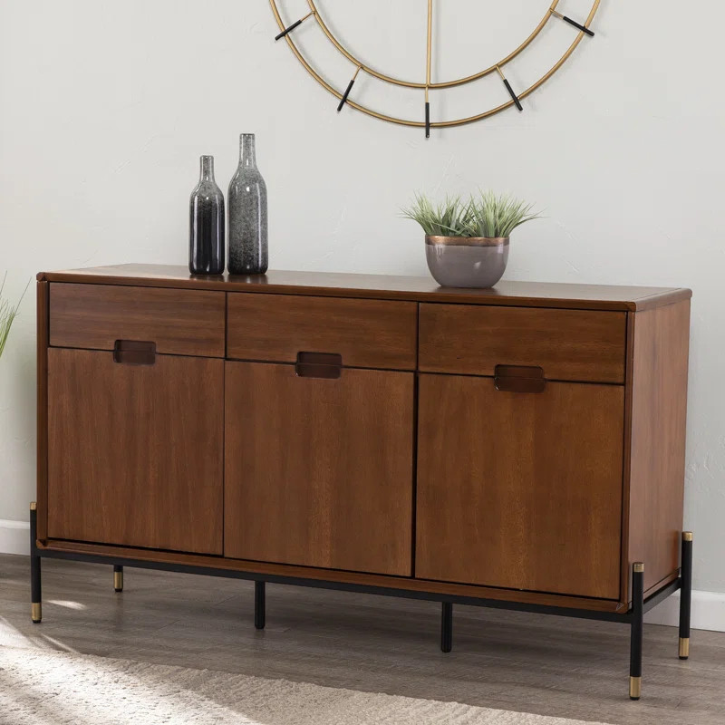 Luddingmore 54" Wide 3 Drawer Buffet Table | Wayfair North America