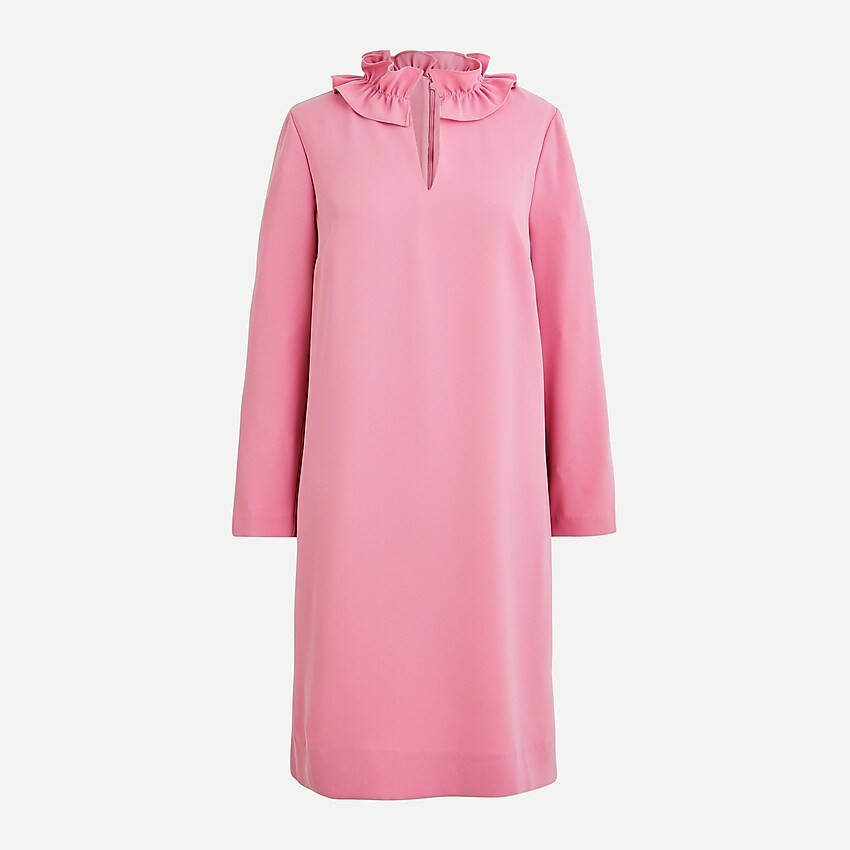 Ruffleneck shift dress | J. Crew US