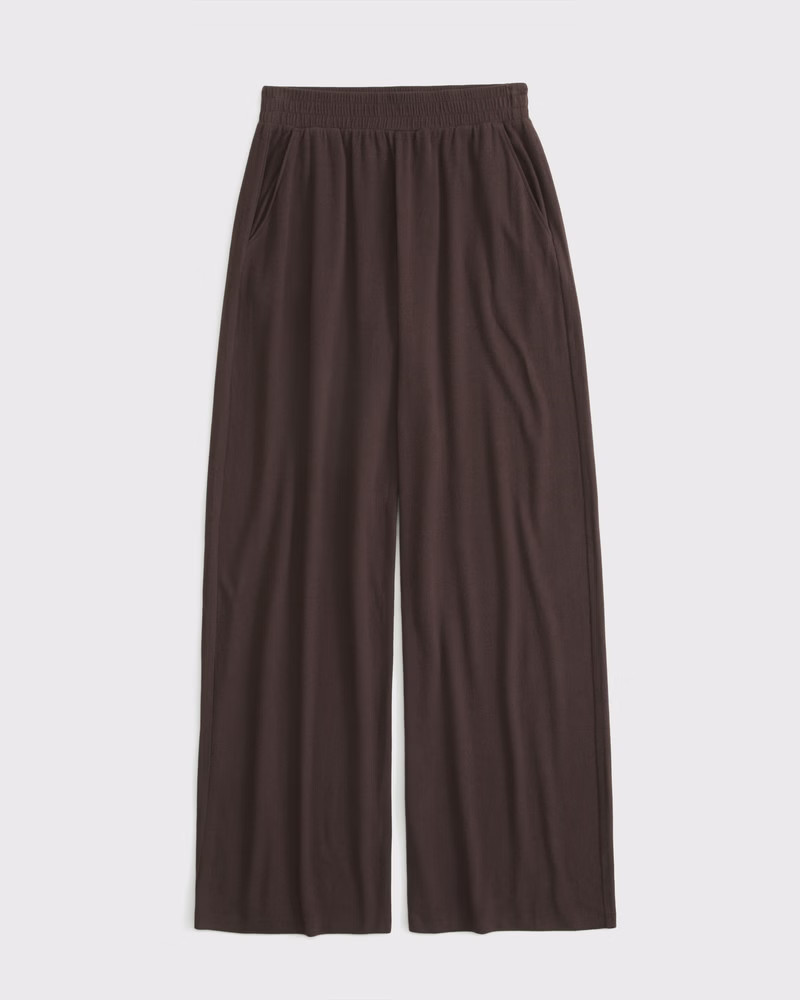Lounge Brushed Wide Leg Sweatpant | Abercrombie & Fitch (US)