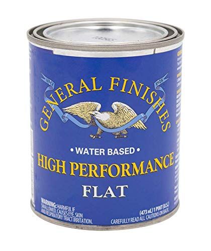 General Finishes High Performance Water Based Topcoat, 1 Pint, Flat | Amazon (US)