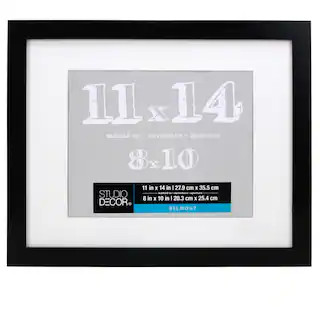 Black Belmont Frame with Mat by Studio Décor® | Michaels Stores
