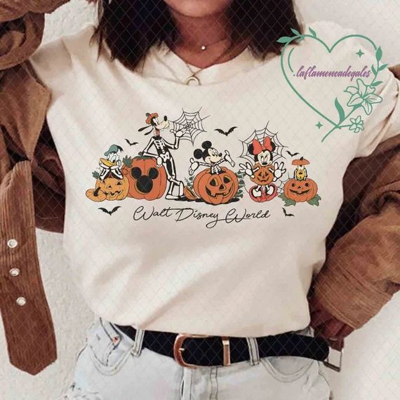 Vintage Walt Disney World Halloween Shirt Disney Skeleton - Etsy | Etsy (US)