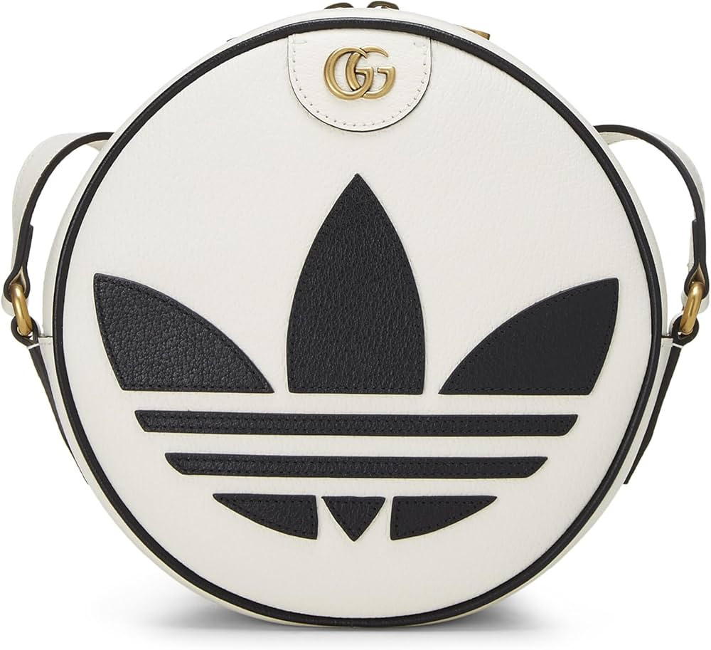 Amazon.com: Gucci, Pre-Loved Adidas x Gucci White Leather Ophidia Round Crossbody, White : Luxury... | Amazon (US)