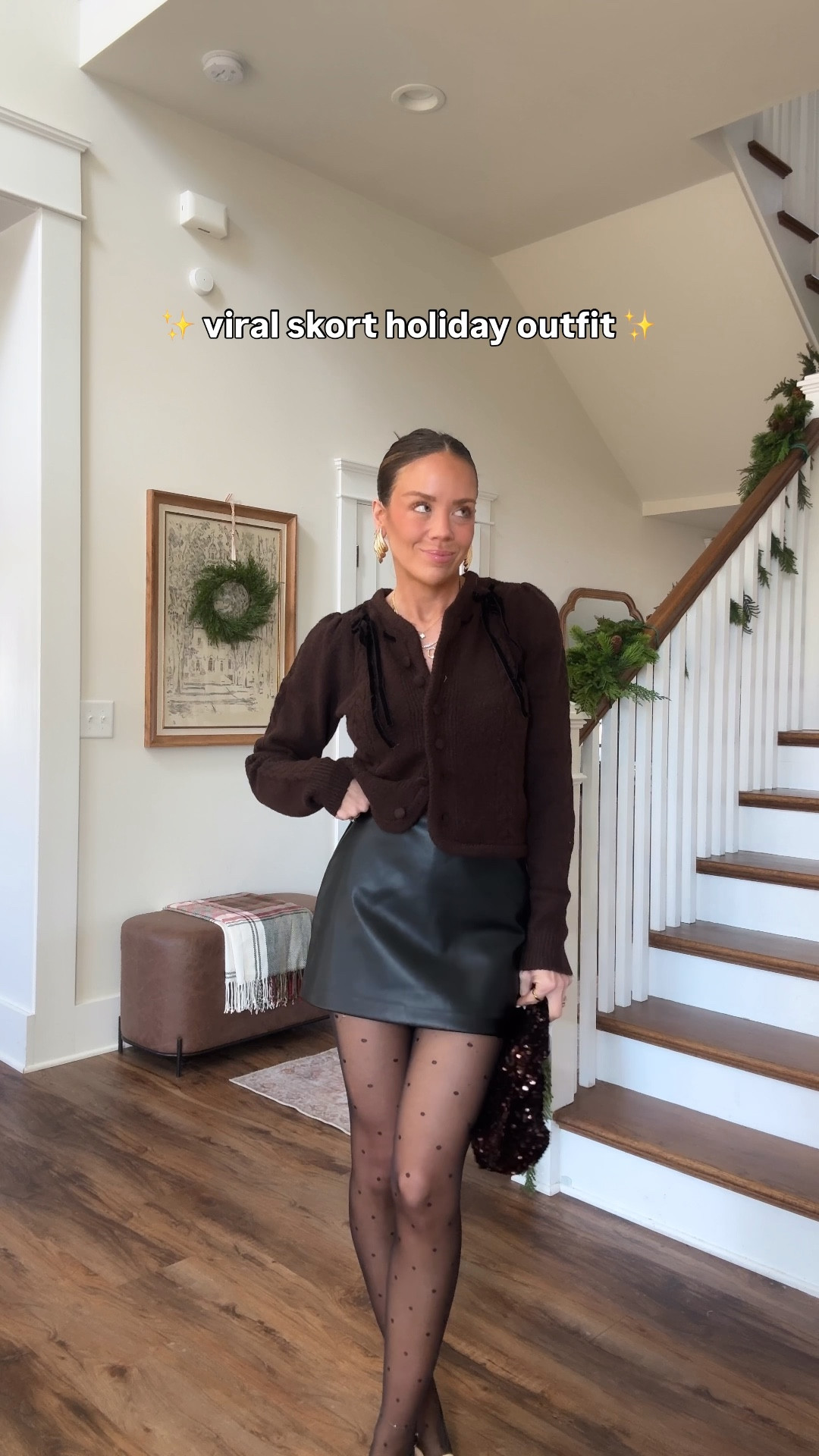 CYBERAF for extra 15% off my fave faux leather skort! I’ve styled this SO many times the past 2 years!! In XS across the board here. 

#LTKSaleAlert #LTKHoliday #LTKCyberWeek