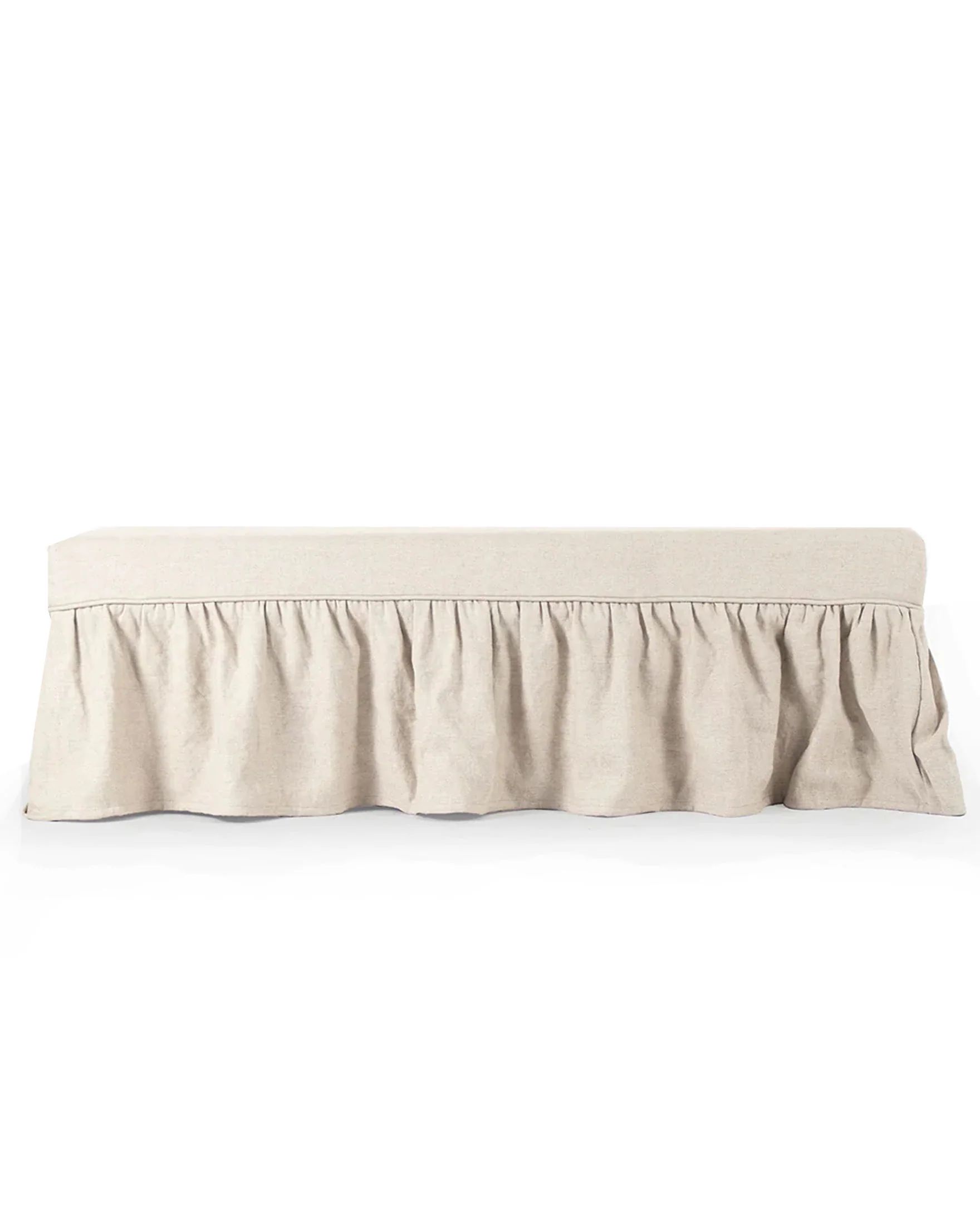 Lindsay Skirted Bench | The Vintage Rug Shop