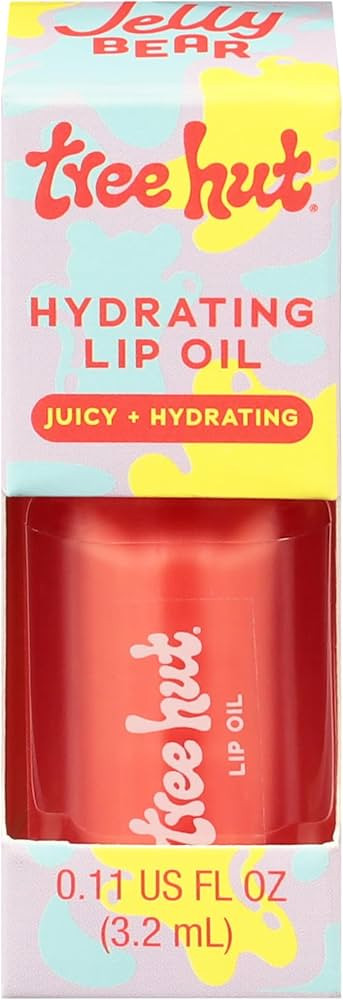 Tree Hut Jelly Bear Hydrating Lip Oil, Sheer Glossy Lip Oil, Non-Sticky Moisturizing Formula for ... | Amazon (US)