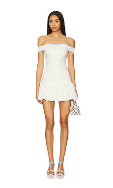 Lovers and Friends Kitty Mini Dress in Ivory from Revolve.com | Revolve Clothing (Global)