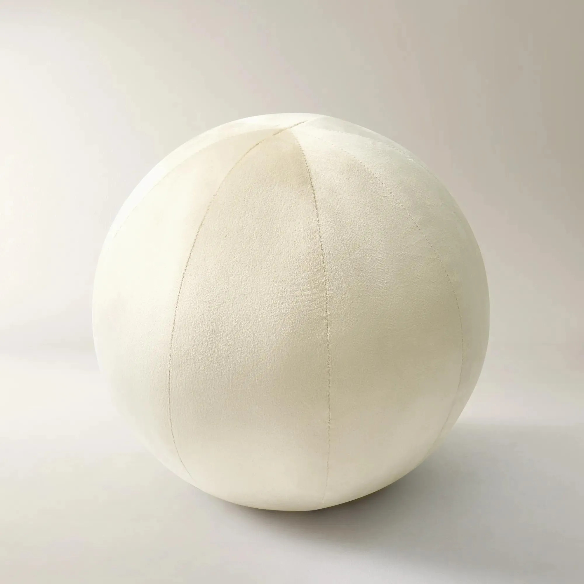 Veda Velvet Ball Pillow 12" - Butter Cream | Z Gallerie