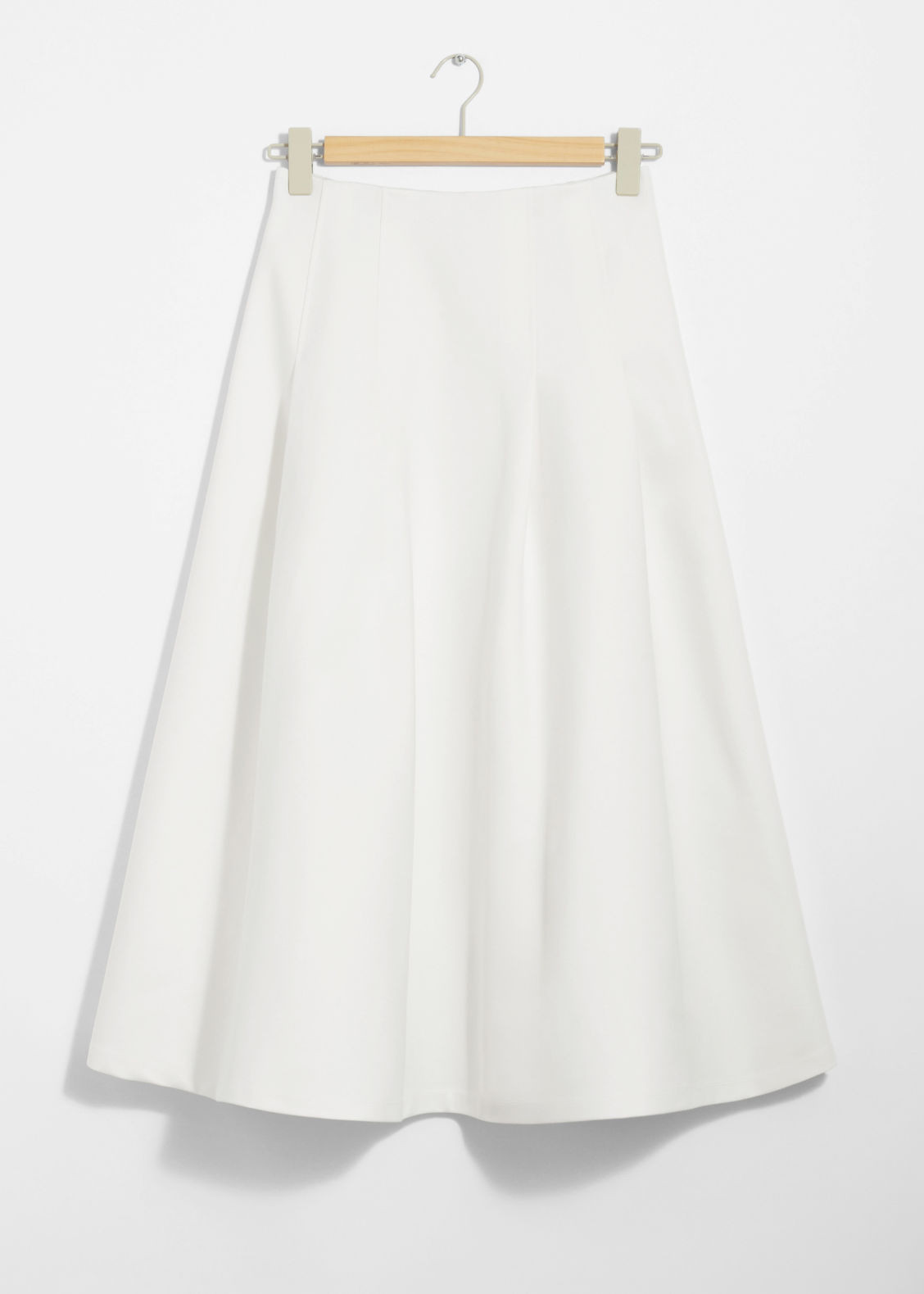 A-Line Midi Skirt - White | & Other Stories (EU + UK)