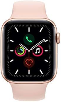 Amazon.com: Apple Watch Series 5 (GPS, 40MM) - Gold Aluminum Case with Pink Sand Sport Band (Rene... | Amazon (US)