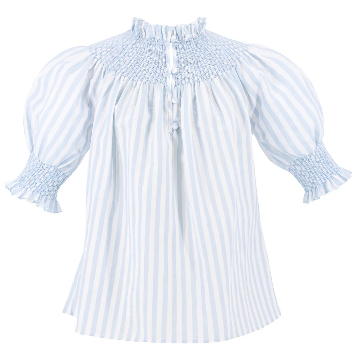 Women's Alice Shirt - Antoine Blue Stripe | Dondolo