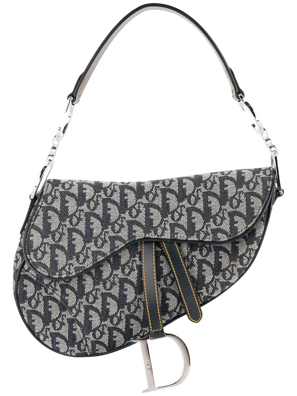 Christian Dior Vintage Trotter saddle tote - Grey | FarFetch Global