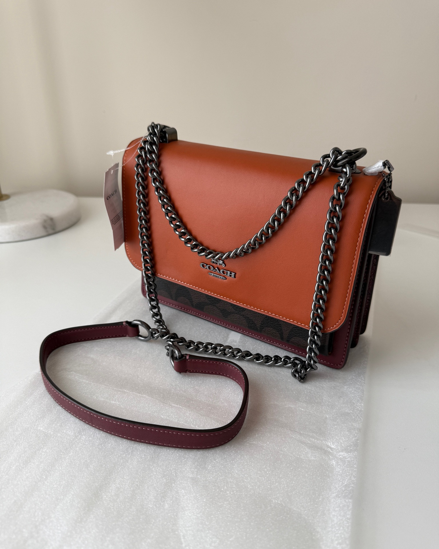 Okay gorgeous fall bag find!! The colors scream fall neutrals to me 🥰🍁🤎 

I haven’t seen the burgundy/deep purple animal print on the sides/bottom for this Coach Klare crossbody bag in other colorways before. It gives it a little touch of edge 💜

#LTKSaleAlert #LTKSeasonal #LTKWorkwear