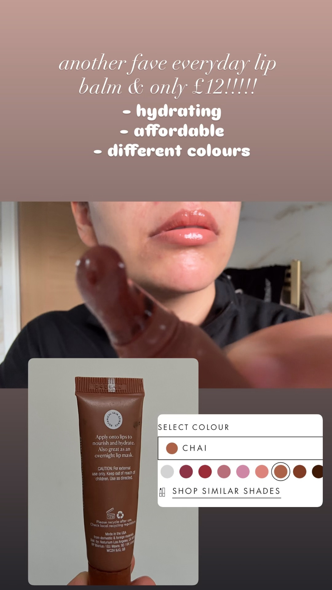 Shade chai lipbalm 