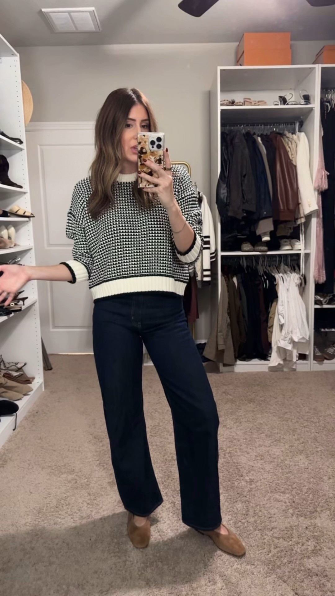 40% off at Madewell 
Medium in sweater
26 in jeans 

#LTKSaleAlert #LTKCyberWeek