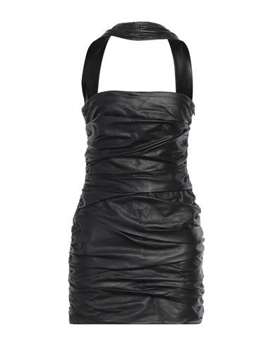 Zeynep Arcay Woman Mini dress Black Size 2 Lambskin | YOOX (US)