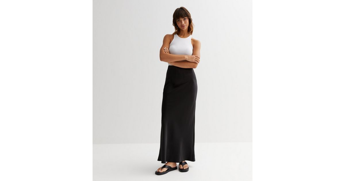 Black Satin Bias Cut Maxi Skirt
						
						Add to Saved Items
						Remove from Saved Items | New Look (UK)