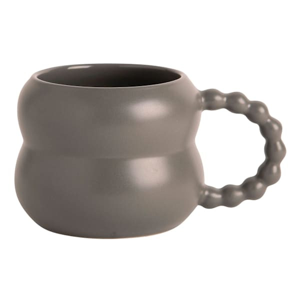 Matte Dark Grey Bubble Mug, 15oz | At Home