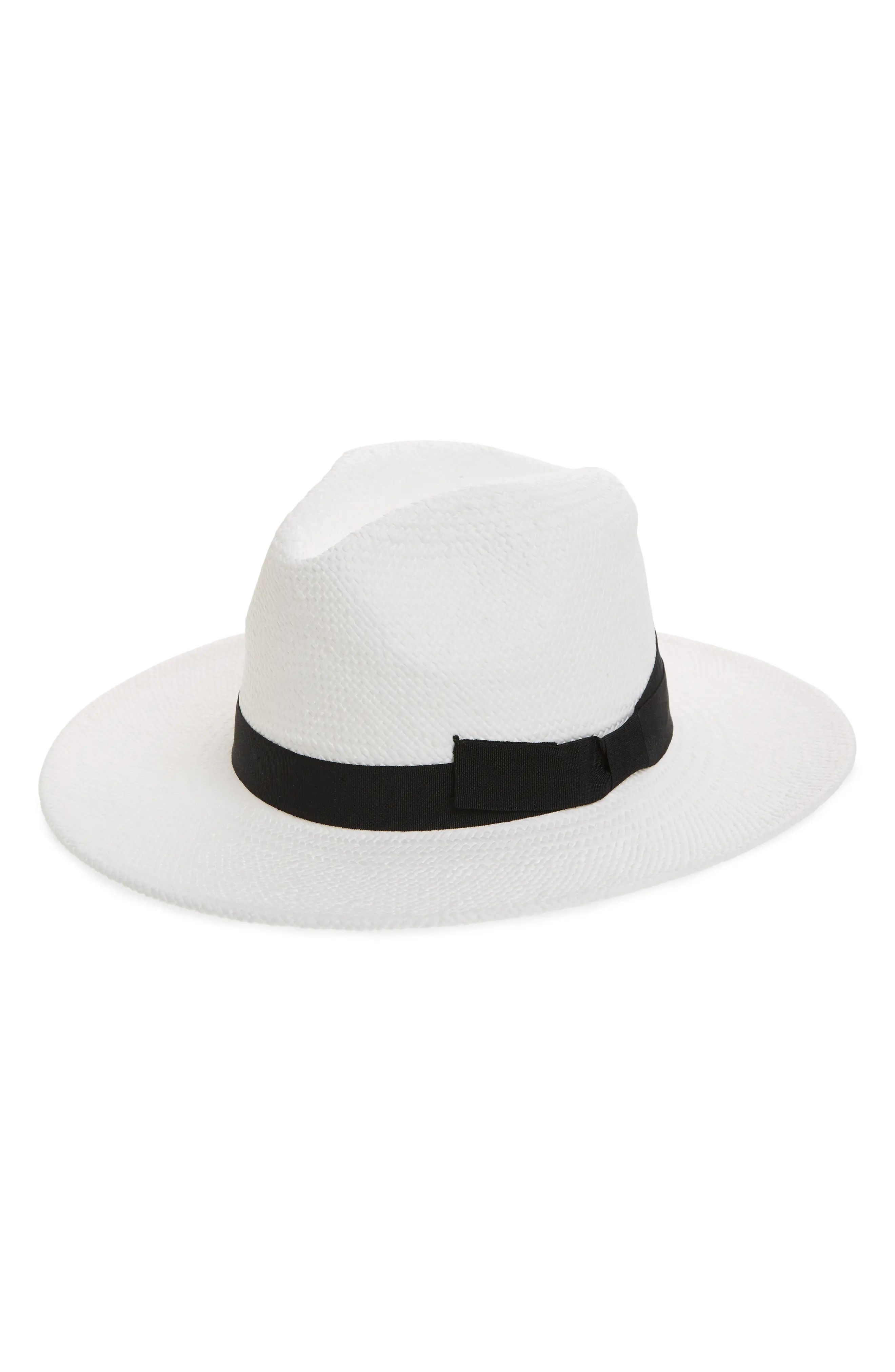 Women's Halogen Woven Panama Hat - White | Nordstrom