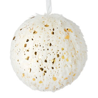 CANVAS Collection Or - Boule de Noël en similifourrure, 3 po | Canadian Tire