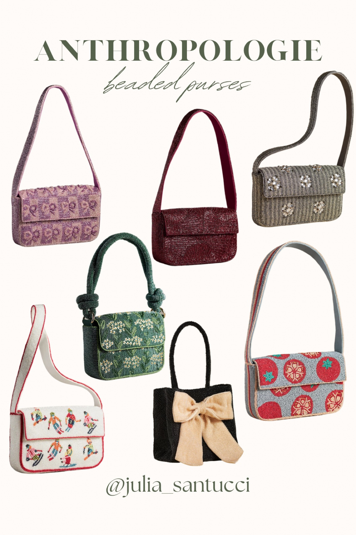 Anthro Beaded Purse, most under $100

#LTKSeasonal #LTKItBag #LTKGiftGuide