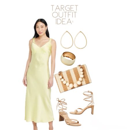 Target outfit idea, spring dress, wedding guest dress, slip dresss

#LTKstyletip #LTKwedding #LTKfindsunder50