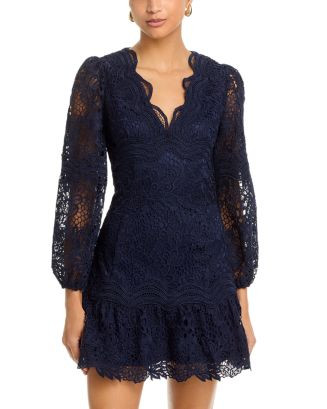 Scallop Lace Mini Dress -Exclusive | Bloomingdale's (US)