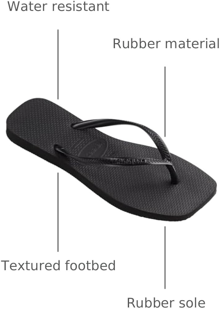 Havaianas Women Slim Square Sandal - Classic Square Toe Sandals | Amazon (US)