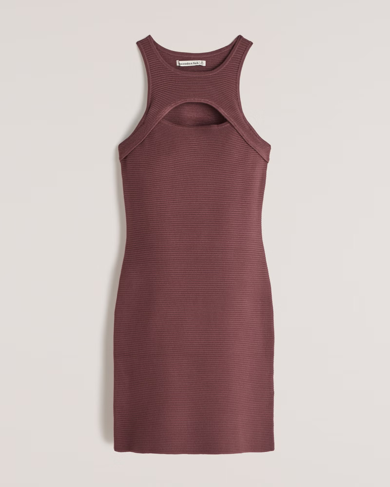 Scuba Cutout Elevated Knit Mini Dress | Abercrombie & Fitch (US)