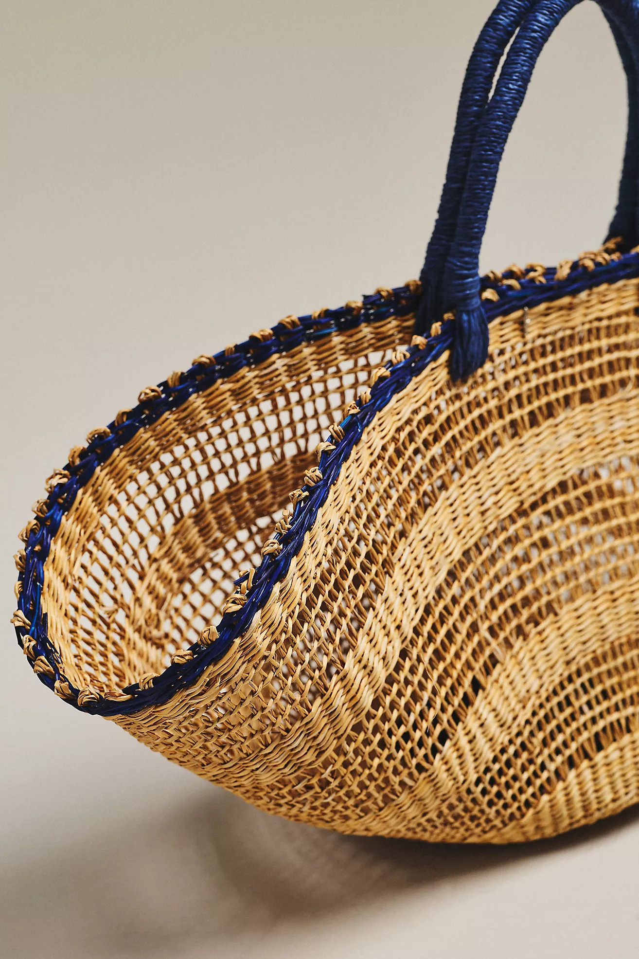 Raffia Straw Basket Bag | Anthropologie (US)