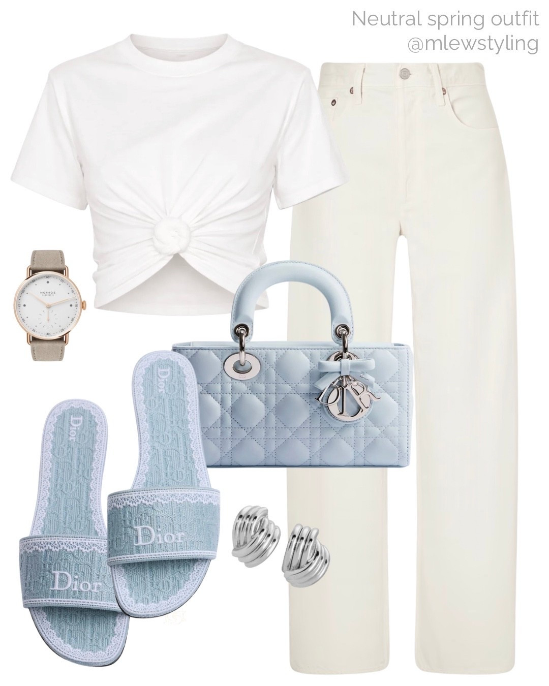 Neutrals & ice blue 🩵

Tags: cream coloured jeans, agolde denim, Dior slide sandals, heaven mayhem earrings, white tee, neutral aesthetic, weekend outfit 

#LTKTravel #LTKMothersDay #LTKootd