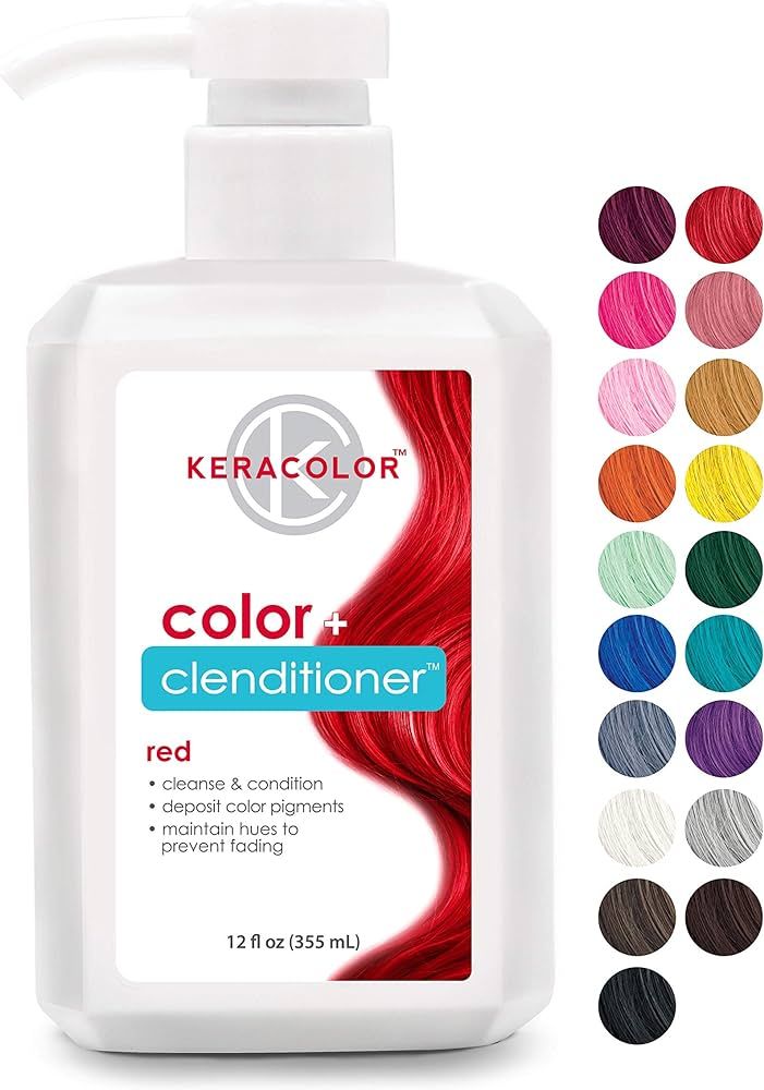 Keracolor Clenditioner Hair Dye - Semi Permanent Hair Color Depositing Conditioner, Cruelty-free,... | Amazon (US)