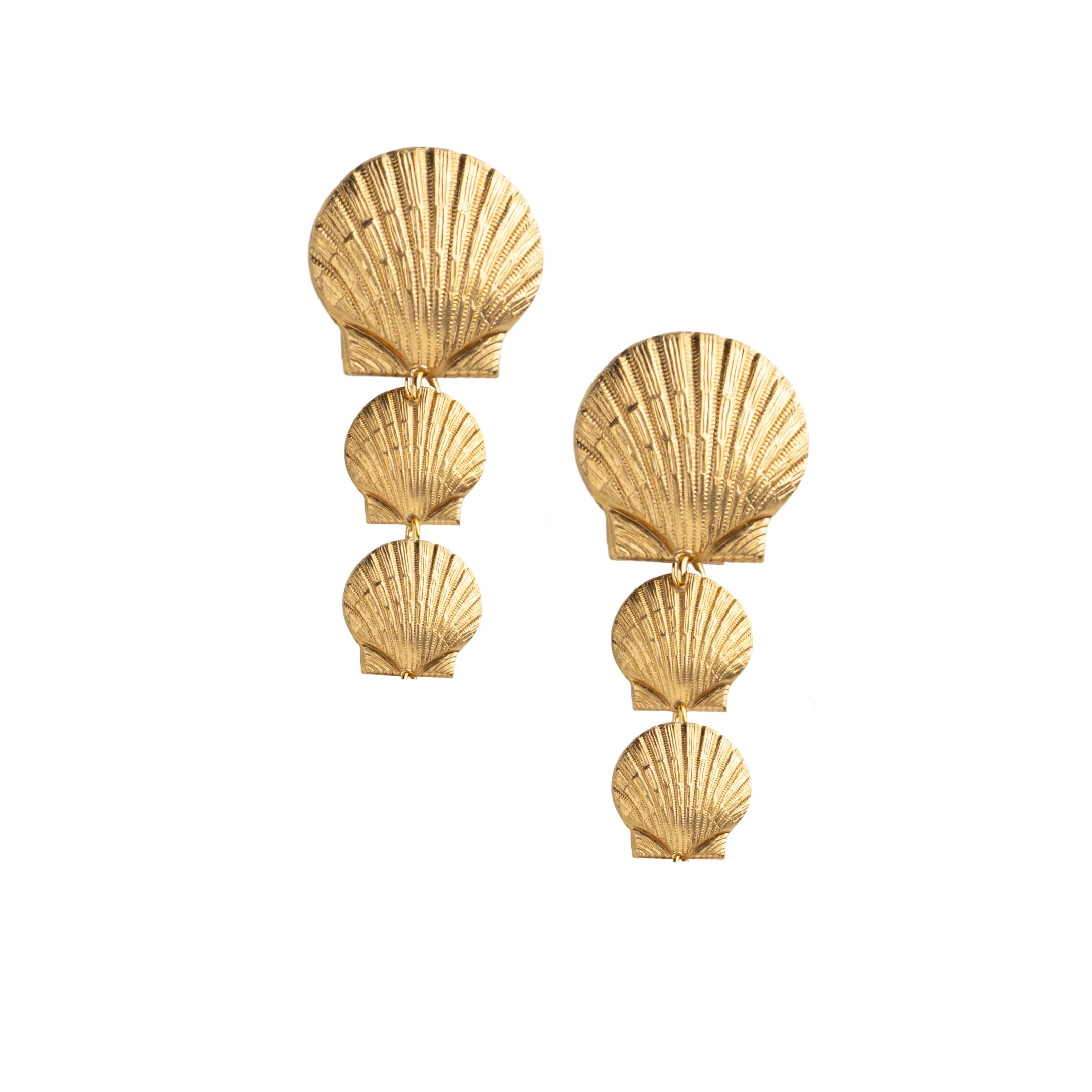 Golden Seashell Drops | Neely Phelan