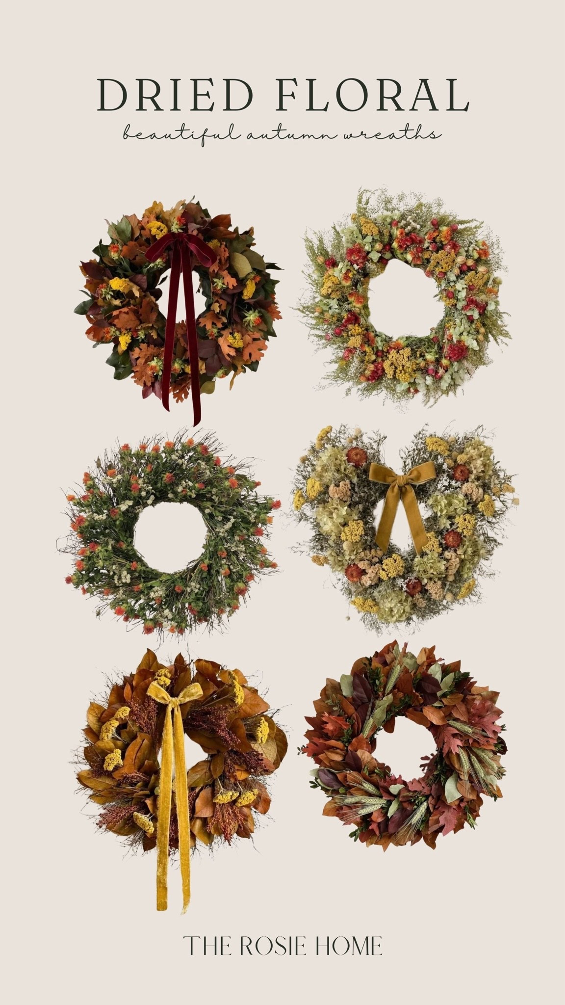 Dried floral wreaths for a cozy autumn home

#LTKHome