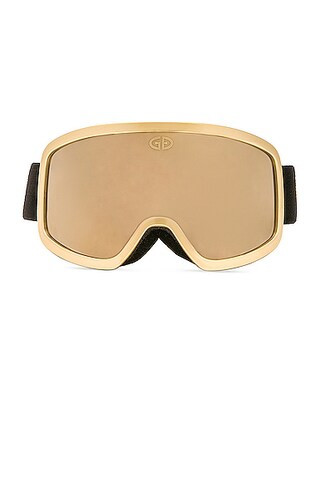 Goldbergh Eyecatcher Ski Goggles in Gold | FWRD | FWRD 