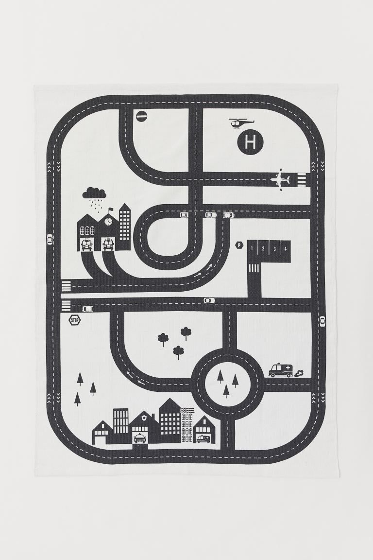 Cotton Rug with Town Design | H&M (US + CA)