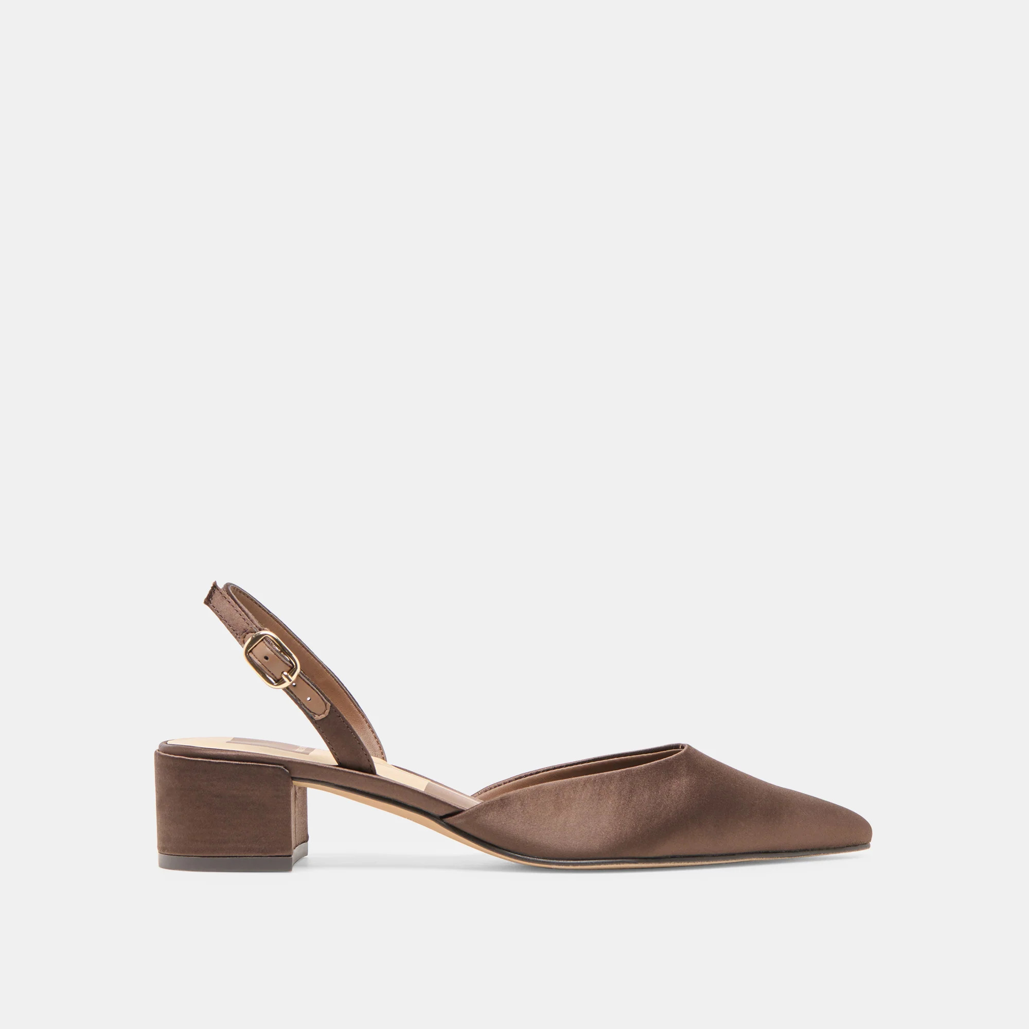 Carel Dk Brown Satin Heels | Dolce Vita | DolceVita.com