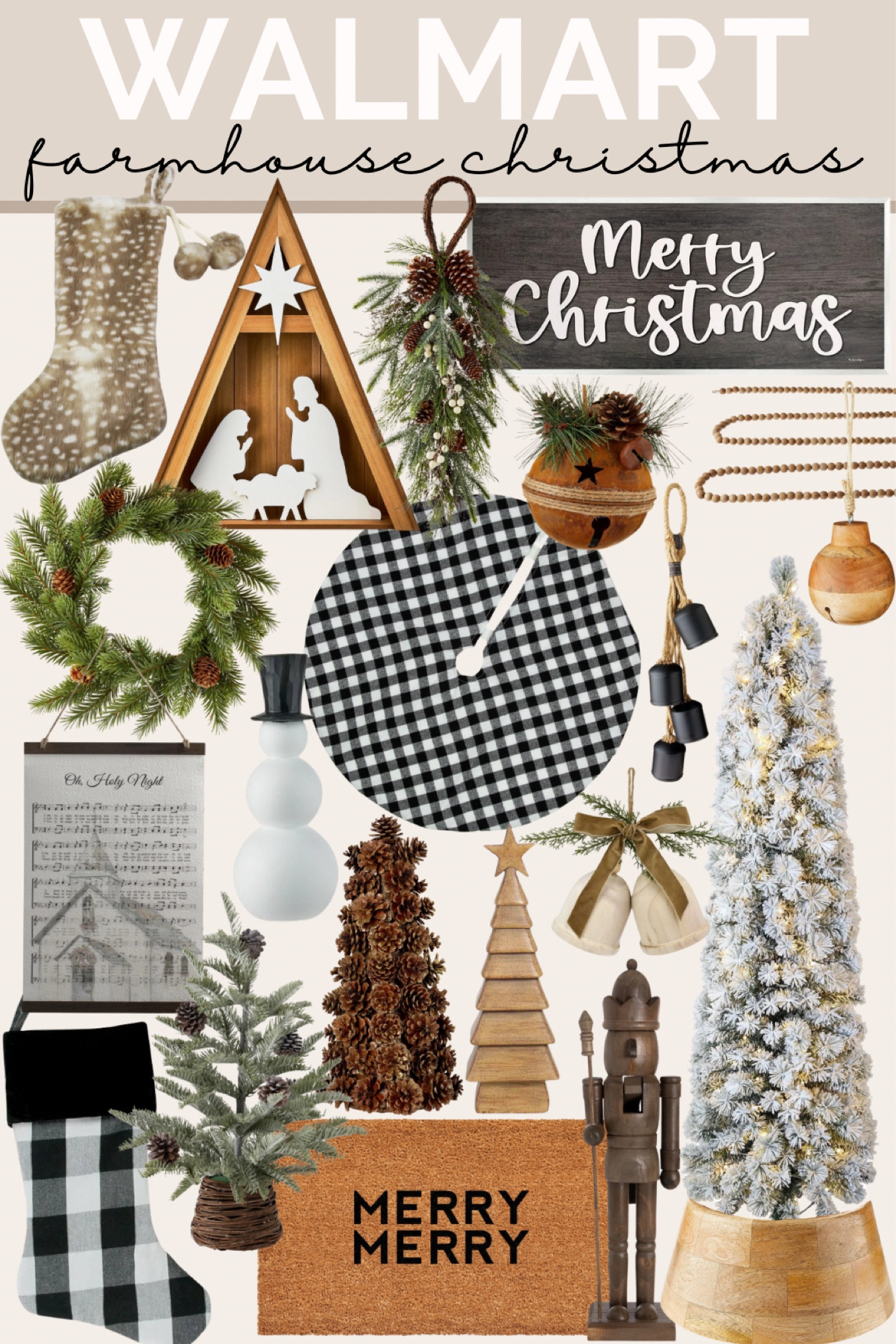 Walmart farmhouse Christmas decor, Walmart home, Christmas decorations, farmhouse Christmas decor

#LTKHoliday #LTKHome #LTKFindsUnder50