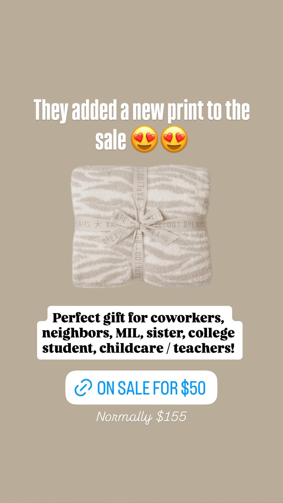 Barefoot dreams on sale for $50 - great gift for coworkers, neighbors, MIL, girlfriends, sister, college students, childcare / teachers! Gift for her 

#LTKGiftGuide #LTKHoliday