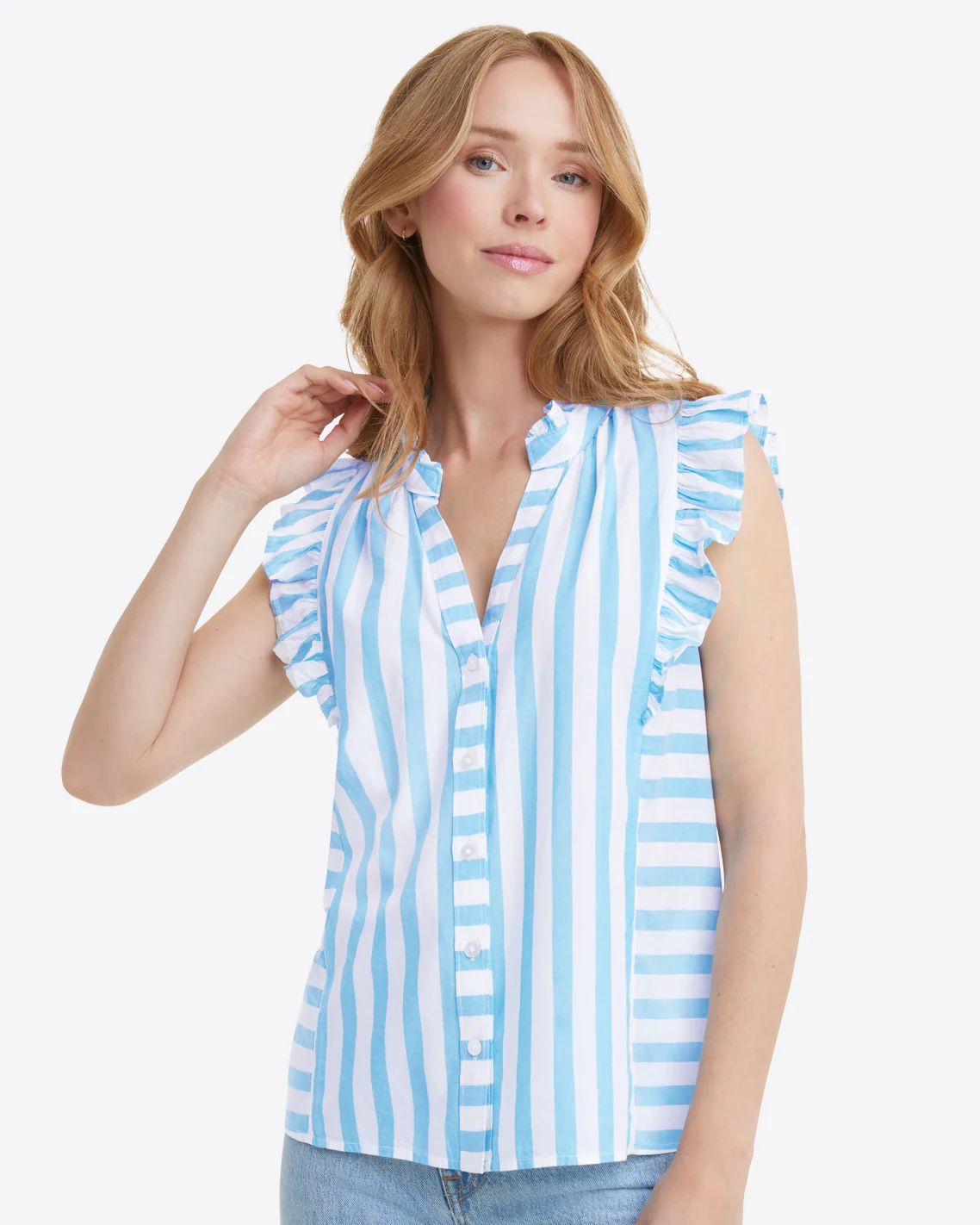 Connie Top in Awning Stripe | Draper James (US)