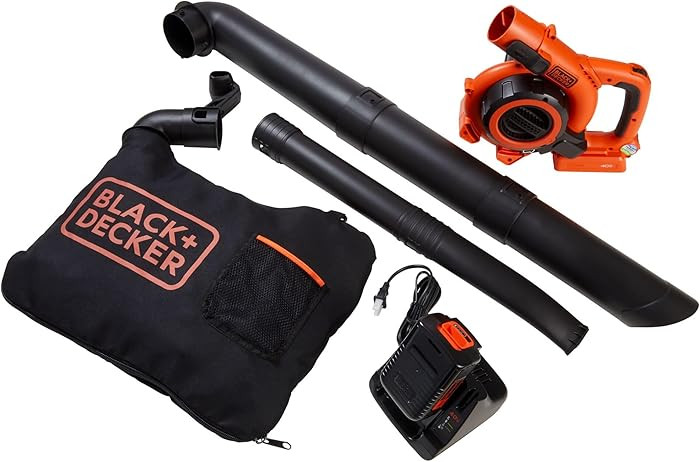 BLACK+DECKER Leaf Blower Cordless Leaf Vacuum and Mulcher Combo Kit, Battery and Charger Included... | Amazon (US)