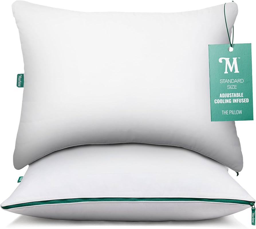 Amazon.com: Marlow Adjustable Memory Foam Pillow by Brooklinen - Provides Back and Neck Pain Reli... | Amazon (US)