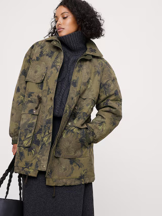 Floral Quilted Parka | Banana Republic (US)